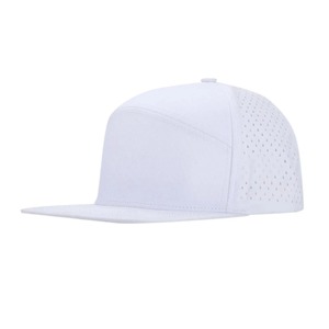 Casquettes vierges 6 panneaux en gros avec logo en silicone personnalisé, chapeaux de surf et de plage, casquettes de golf imperméables, casquettes de baseball, casquettes de sport - Product Image 5
