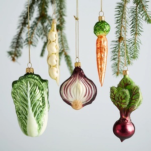 Décoration <span class=keywords><strong>de</strong></span> Noël en verre marin peinte à la main, écologique, en forme <span class=keywords><strong>de</strong></span> biscuits au chocolat - Product Image 6