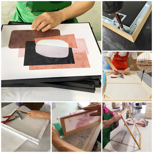 Pintura Decorativa Acrílica Hecha a Mano con Lámina Dorada, Arte Mural Moderno Personalizado, Pintura al Óleo Abstracta Texturizada <span class=keywords><strong>sobre</strong></span> <span class=keywords><strong>Lienzo</strong></span> para Decoración del Hogar - Product Image 5