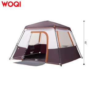 เต็นท์แคมป์ปิ้ง Woqi สำหรับ 4-5 คน แบบป๊อปอัพ กางอัตโนมัติ สองชั้น กันลม กันน้ำ เต็นท์ครอบครัวสำหรับกิจกรรมกลางแจ้ง ขนาด 241x241x165 ซม. - Product Image 3
