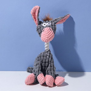 Jouet interactif sonore en peluche pour chien, résistant aux morsures, activé par la morsure, en forme d'<span class=keywords><strong>âne</strong></span> amusant, sans matériels nocifs - Product Image 5