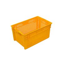 Caisse en plastique durable pour fruits et légumes, grande capacité, pour le transport et le stockage