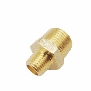 Áp lực cao OEM ODM kích thước tùy biến chì miễn phí Brass 3/4 để 1/<span class=keywords><strong>2</strong></span> <span class=keywords><strong>inch</strong></span> <span class=keywords><strong>NPT</strong></span> Nam x Nam <span class=keywords><strong>Hex</strong></span> giảm núm vú - Product Image 2