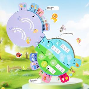 Livre d'activités éducatif en anglais pour enfants, mon premier alphabet, livre silencieux pour la réflexion précoce, livre d'activités pour bébés, livre de traçage - Product Image 4