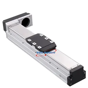 Módulo linear motorizado com parafuso de esfera embutido, mesa deslizante, movimento linear, com motor de passo, servo