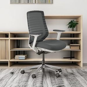 Versatile Ergonomic Desk <b>Chair</b> Adjustable Lumbar Support Reclining Breathable Mesh Backrest Swivel Wheels Foam PP <b>Office</b> - Product Image 5