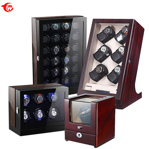 Watch Box Wood Wholesale Luxury Custom Logo Travel Automatic Single Wooden Storage Winding Cases Packaging For Slide Self Watch Winder Box