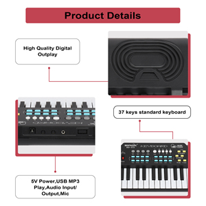 Custom <strong>Keyboard</strong> Piano BD-373 Portable Electric Organ <strong>Keyboard</strong> 37 Keys Play Music Electronic Toy Piano Music Instruments for <strong>Kids</strong> - Product Image 4