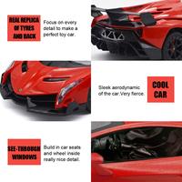 Lamborghini échelle 1:18 pour enfants, modèle de course RC voiture jouet électrique télécommande modèle de voiture moulé sous pression
