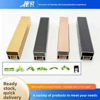 Barandillas de Escalera con Borde de Aleación de Aluminio, Separadores de Vidrio, Canales de Montaje en Forma de U - Diseño de Lujo