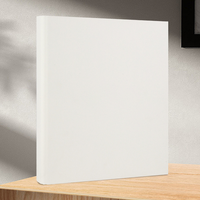 Carpeta de Anillas Morandi de Doble Capa con Tapa de Tela de Color Sólido, 3 Anillas, A5, Cuaderno de Hojas Sueltas, Tapa Dura, para Documentos de Oficina