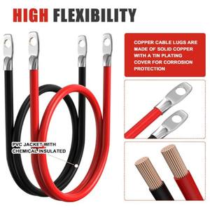 バッテリーコネクタ 10AWG SAE - リング端子ハーネス (15A ヒューズ付き) 2ピン SAE クイックディスコネクトコネクタ 2フィート延長ケーブル - Product Image 4