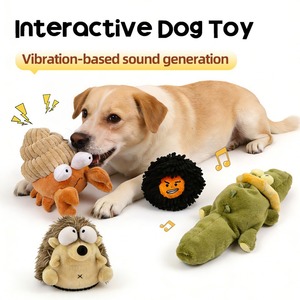 Juguete para Perros con Forma de Cangrejo Ermitaño - Peluche con Bola Vibrante, Eléctrico y Autodesenternizador - Product Image 1