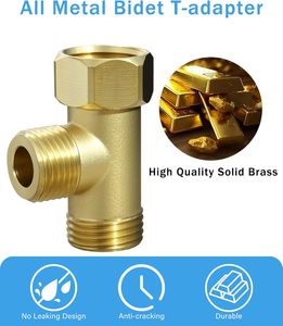 QuantumFlow Bidet T-Adapter-<span class=keywords><strong>Kit</strong></span> de conversión de suministro de pared universal para instalaciones con espacio limitado - Product Image 4