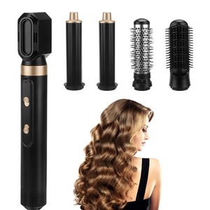 Nuovo Design asciugacapelli ad asciugatura rapida <span class=keywords><strong>spazzola</strong></span> ad aria calda professionale 5 in 1 Multi Styler portatile ad alta velocità 110000 Rpm BLDC Hair Styler - Product Image 1