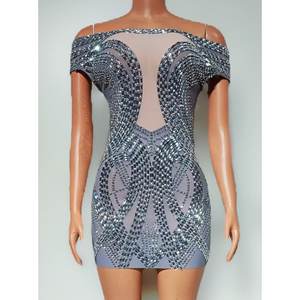 Sujetador Sexy con Pedrería y Escote Barco, Disfraz de Baile, Discoteca, Bar, DJ, Actuación, Disfraces para Mujeres, Bailarinas <span class=keywords><strong>Gogo</strong></span> - Product Image 1