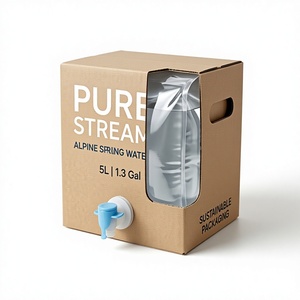 Bolsa BIB Personalizada de 5L 10L 1.3Gal 2.6Gal con Válvula de Grifo para Envasado de Agua, Jugo, Té, Bebidas y Dispensador de Líquidos - Product Image 1