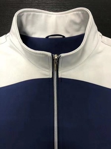 Deux tons personnalisés hommes sport en gros élégant uni coupe-vent imperméable extérieur Softshell veste avec fermeture éclair - Product Image 3