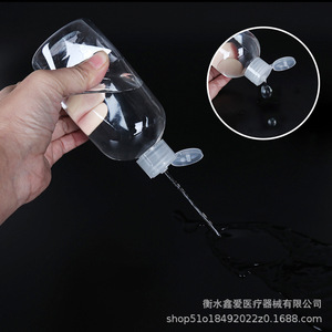 ขวดพลาสติกใสแบบฝาเปิดปิดได้ 200-500 มล. บรรจุภัณฑ์เครื่องสำอางทรงกลม ใช้ได้ทั่วไป - Product Image 3