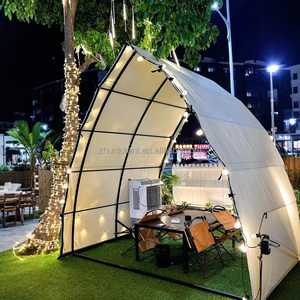 Petites tentes à voile pour événement 3*3*3m Camping en plein air tente de pique-nique <span class=keywords><strong>petit</strong></span> <span class=keywords><strong>bateau</strong></span> à voile forme Restaurant tente tuyau en fer galvanisé - Product Image 4