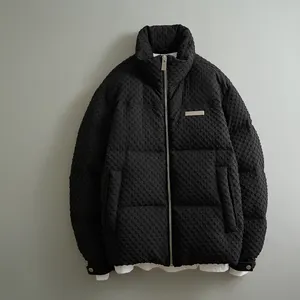 OEM diseño personalizado estilo de moda de los hombres Cálido impermeable Puffer chaqueta de invierno Streetwear chaqueta acolchada
