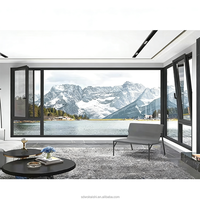 Ventana Abatible de Aluminio Resistente a Huracanes, Doble Acristalamiento, Aislamiento Térmico, Insonorizada, Eficiente Energéticamente, AS2047, para Viviendas