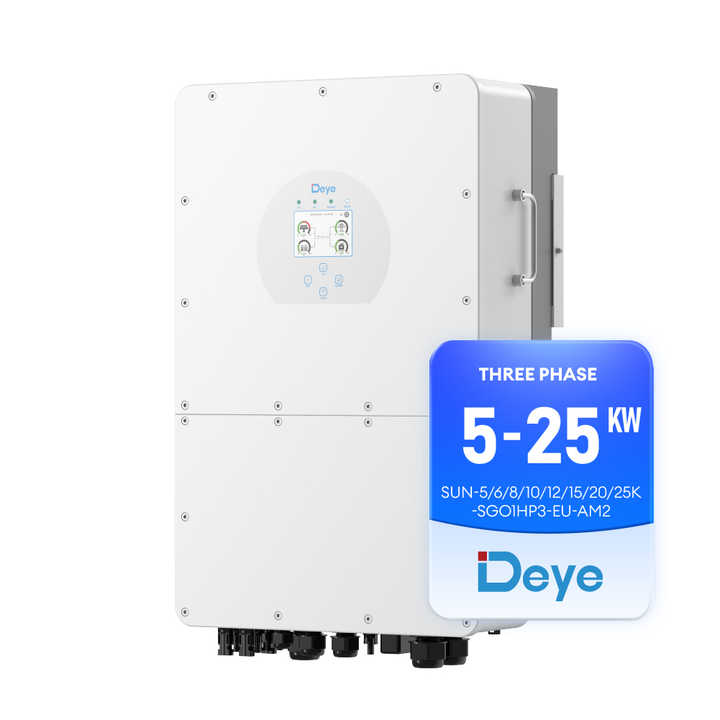 Deye 3 Phase Hybrid Inverter 5Kw 10Kw 15Kw 25Kw Ip65 On Grid Solar ...