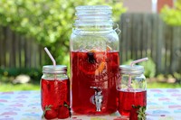 Offre Spéciale Distributeur de boissons en verre scellé 4L 8L avec robinet couvercle antirouille idéal pour thé boissons jus détergent à lessive Ferment