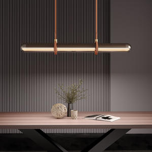 Suspension luminaire longue en ciment pour <span class=keywords><strong>restaurant</strong></span> et maison, design moderne et minimaliste, économe en énergie, intensité réglable - Product Image 1