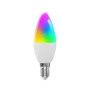 E14 Smart Led Bulb Rgb Cw European Pean Candle Light Bulb Works With Alexa Google Home Alice Ydex Wifi