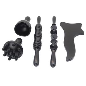 Thérapie Muscle Roller Stick Body Sculpting <span class=keywords><strong>Tools</strong></span> Réduire la Cellulite Noir Bois Thérapie <span class=keywords><strong>Massage</strong></span> Outils Ensemble - Product Image 6