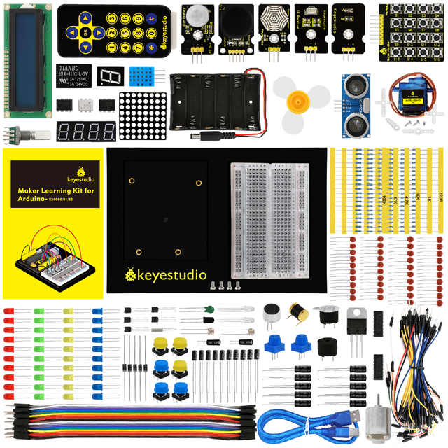 Factory Direct KS0080 (81,82) STEM EDU Maker Learning Kits for Arduino Programming Learning Starter Kit