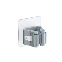 Clip de rangement mural multifonctionnel auto-adhésif durable sans perçage pour balai, étanche et robuste, pour cuisine et salle de bain
