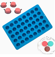 Moule à mousse en silicone de qualité alimentaire, réutilisable, rond, à cavités profondes, pour la fabrication de glaçons, de chocolats faits maison et de desserts