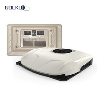 Climatiseur de toit personnalisé à ventilateur unique 8000 BTU 12V/24V pour camions, fourgons, bus, tracteurs, camping-cars