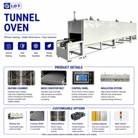 Four tunnel à circulation d'air chaud, machine de séchage continu à bande transporteuse maillée pour le durcissement et le séchage des produits industriels