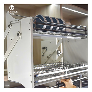 Popolare armadio in acciaio inossidabile elevatore a <span class=keywords><strong>scaffale</strong></span>, cestello Pull-down per ascensore da <span class=keywords><strong>cucina</strong></span> - Product Image 3