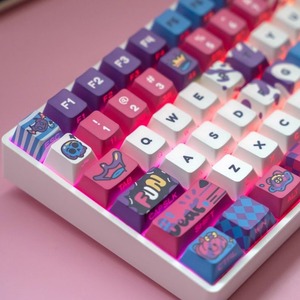 Graffiti gấu Keycaps Cherry hồ sơ nhuộm-sub Side in tỏa sáng thông qua mô hình hài hước PBT cho tất cả các loại MX Bàn phím cơ khí - Product Image 6