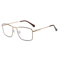 Armazones Ópticos Metálicos De Gran Tamaño Al Por Mayor Para Hombre Con Lentes Anti Luz Azul En Color Negro Y Logo Personalizado