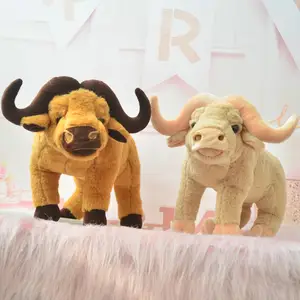 XUX 35cm x 28cm Simulation Wild Cow Plüschtiere Buffalo Doll Jahres treffen Geschenk Bull Store Dekoration Ox Großhandel