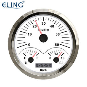 <span class=keywords><strong>KUS</strong></span> 110mm 3IN1 4IN1 다기능 게이지 회전 속도계 연료 레벨 수온. 자동 범선 트럭 용 오일 압력 전압계 12V - Product Image 2