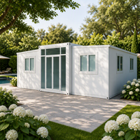 Maisons conteneurs extensibles à montage rapide, structure stable résistante aux intempéries de haute qualité, maison modulaire, directement de l'usine