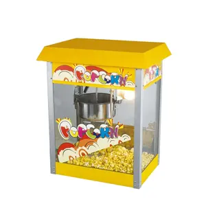 Mesin Popcorn 8Oz Elektrik Komersial, Mesin Jagung Pop dengan CE, Pembuat Popcorn Listrik Otomatis