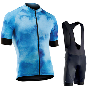 Ensemble de vêtements de cyclisme sur route unisexe personnalisable, professionnel, à séchage rapide, léger, portable, de haute qualité, manches courtes et cuissardes - Product Image 3
