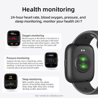 Nuevo reloj inteligente de moda Premium HD de 1,83 ", rastreador de salud, multideporte, BT, llamada, IP68, resistente al agua, batería de larga duración para IOS y Android