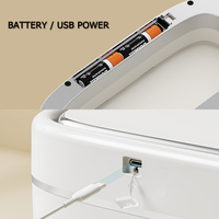 Poubelle de salle de bain fine 12L, étanche, à induction, pour la maison et la cuisine, usage commercial, en plastique, approvisionnement en gros, poubelle intelligente