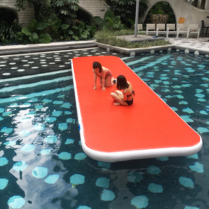 Taille personnalisée <span class=keywords><strong>Airtrack</strong></span> 4m 5m 6m 8m 10m <span class=keywords><strong>12m</strong></span> Gymnastique Cheerleading Gonflable Air Tumble Track Mat à vendre Gonflable Air Track - Product Image 5