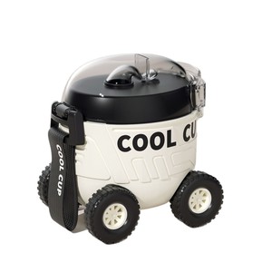 Nuevo creativo de dibujos animados Mars Car, vaso de plástico ecológico para niños, viaje al aire libre, tapa de rebote portátil, tubo de succión, cordón, tetera - Product Image 1