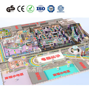 Parc de <span class=keywords><strong>trampoline</strong></span> Tous les âges Équipement de terrain de jeu de saut Parque De Trampolines Intérieur avec <span class=keywords><strong>protection</strong></span> - Product Image 2