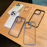 Coque de téléphone en acrylique DUYIO pour 15/14/13/12/11 Pro Max Chargement sans fil Galvanoplastie Design transparent Style d'affaires